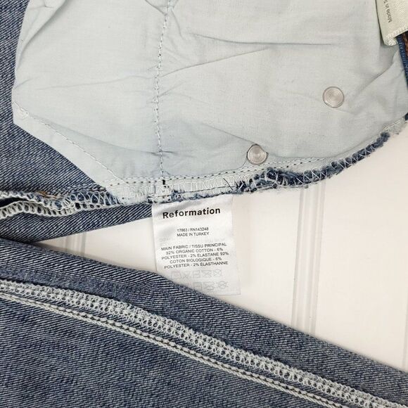 Reformation Harper High Rise Skinny Jeans Destin Wash I-0219a - Picture 8 of 12